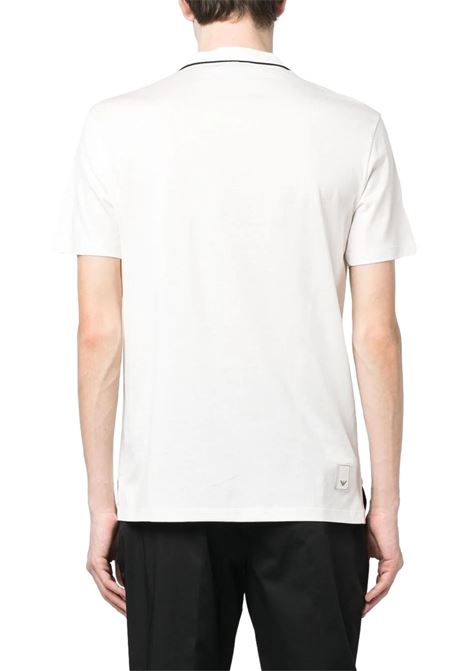 Travel Essential Tencel jersey-blend polo shirt EMPORIO ARMANI | polo shirts | 3R1F66 1JUVZ0101